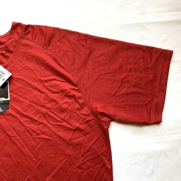 Adidas ClimaLite Baseball Athletic Shirt Top Mens 2XL Quick Dry Short Sleeve NWT - Picture 6 of 12